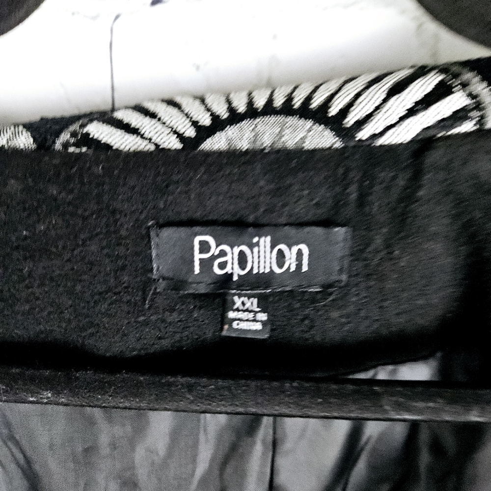 PAPILLON | patchwork button-up collared jacket - Picture 6 of 8